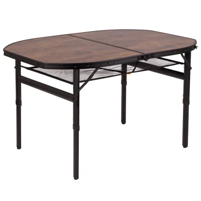 Стол Bo-Camp Melrose Oval 120x80 cm Black/Wood look (1404220) - 2 - Robinzon.ua