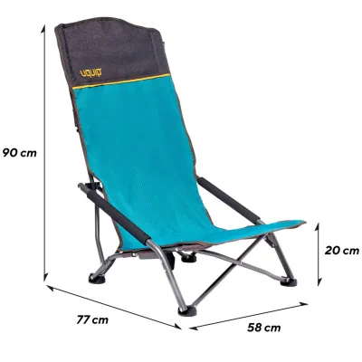 Кресло раскладное Uquip Sandy XL Blue/Grey (244030) - 3 - Robinzon.ua