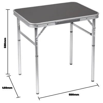 Стіл Bo-Camp 60x45 cm Grey (1404385) - 3 Стіл Bo-Camp 60x45 cm Grey (1404385) - 3 - Robinzon.ua