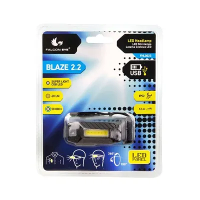 Ліхтар налобний Falcon Eye Blaze 2.2 (60 Lm) USB Rechargeable (FHL0023) - 1 - Robinzon.ua