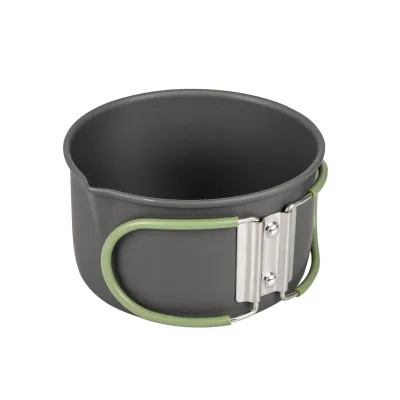Набор посуды Bo-Camp Explorer 4 Pieces Hard Anodized Grey/Green (2200244) - 2 - Robinzon.ua