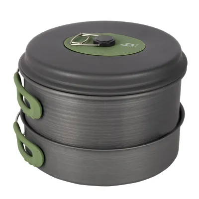 Набор посуды Bo-Camp Explorer 4 Pieces Hard Anodized Grey/Green (2200244) - 6 - Robinzon.ua