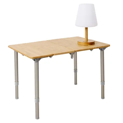 Ліхтар кемпінговий Bo-Camp Cambridge Rechargeable 200 Lumen Bamboo/White (5818792) - 1 - Robinzon.ua