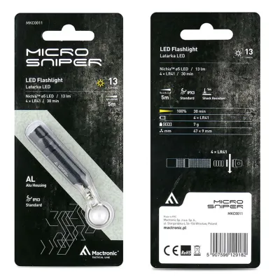 Ліхтар тактичний Mactronic Micro Sniper (13 Lm) (MKC0011) - 3 Ліхтар тактичний Mactronic Micro Sniper (13 Lm) (MKC0011) - 3 - Robinzon.ua