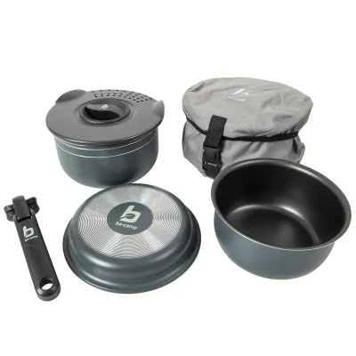 Набор посуды Bo-Camp Trekking 5 Pieces Anthracite (2300351) - 6 - Robinzon.ua