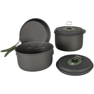 Набор посуды Bo-Camp Explorer 3 Pieces Hard Anodized Grey/Green (2200239) - 3 Набор посуды Bo-Camp Explorer 3 Pieces Hard Anodized Grey/Green (2200239) - 3 - Robinzon.ua