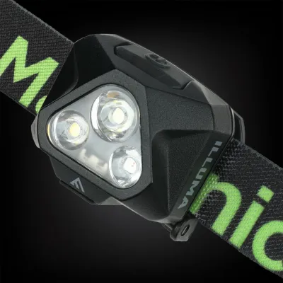 Ліхтар налобний Mactronic Illuma (430 Lm) Cool White/Neutral White/Red LED USB Recharge Type-C (AHL0081) - 1 - Robinzon.ua