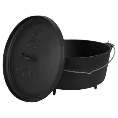 Казан с крышкой Bo-Camp Dutch Oven Cast Iron 31 cm / 7.1 L Black (2122415) - 2 - Robinzon.ua