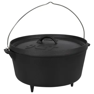 Казан с крышкой Bo-Camp Dutch Oven Cast Iron 31 cm / 7.1 L Black (2122415) - 3 - Robinzon.ua