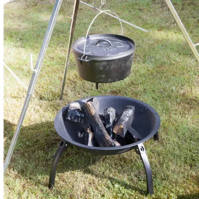 Казан с крышкой Bo-Camp Dutch Oven Cast Iron 31 cm / 7.1 L Black (2122415) - 4 - Robinzon.ua