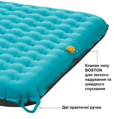 Матрас надувной Uquip Betty Double Petrol/Grey (243108) - 4 - Robinzon.ua