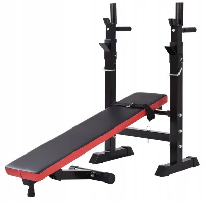 Скамья тренировочная для жима WCG -1080 Стойки, скамьи для жима и приседаний складная - 6 - Robinzon.ua