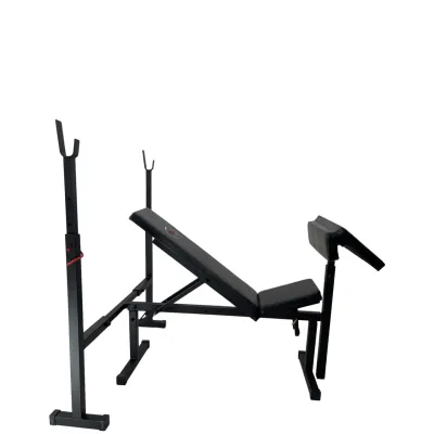 Скамья для жима с приставкой Скотта  + стойки Magnus Стойки, скамьи для жима и приседаний регулируемая - 4 - Robinzon.ua