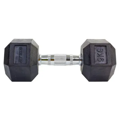 Гантель 9 кг цельная шестигранная гексагональная Zelart - 1 - Robinzon.ua