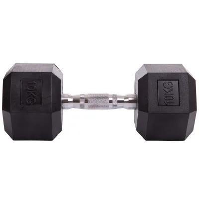 Гантель 10 кг цельная шестигранная гексагональная Zelart - 3 Гантель 10 кг цельная шестигранная гексагональная Zelart - 3 - Robinzon.ua