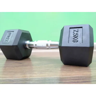 Гантель 7.5 кг цельная шестигранная гексагональная Zelart - 2 - Robinzon.ua