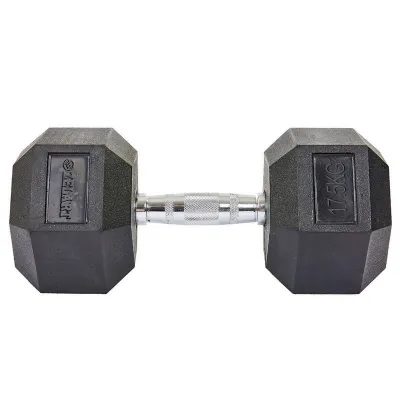 Гантель 17.5 кг цільна шестигранна гексагональна Zelart - 3 - Robinzon.ua