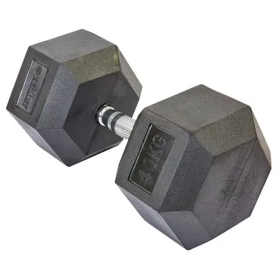 Гантель 40 кг цільна шестигранна гексагональна Zelart - 4 - Robinzon.ua