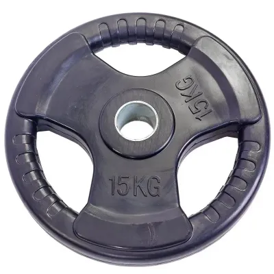 Диск обрезиненный для олимпийской штанги 15 кг Рекорд TA-5706-15 - 1 - Robinzon.ua