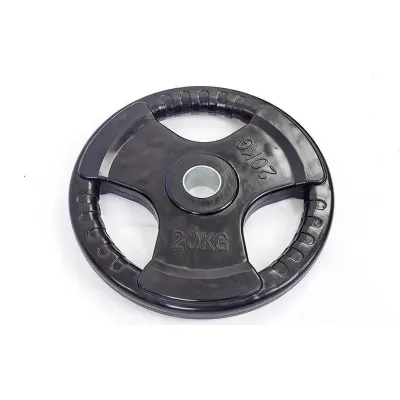 Диск обрезиненный для олимпийской штанги 20 кг Рекорд TA-5706-20 - 1 - Robinzon.ua
