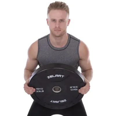 Диск бамперный для кроссфита 15 кг Zelart TA-2258-15 - 3 Диск бамперный для кроссфита 15 кг Zelart TA-2258-15 - 3 - Robinzon.ua