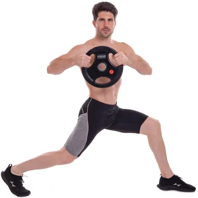 Диск обрезиненный 10 кг на гриф 50 мм Zelart TA-5160-10 - 5 - Robinzon.ua