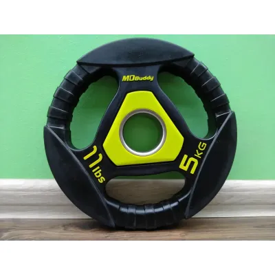 Диск полиуретановый 5 кг на гриф 50 мм Zelart TA-2677-5 - 2 - Robinzon.ua