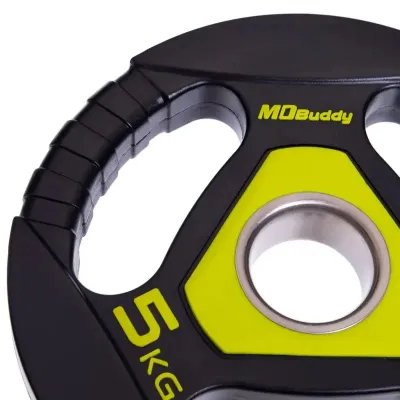 Диск полиуретановый 5 кг на гриф 50 мм Zelart TA-2677-5 - 4 - Robinzon.ua