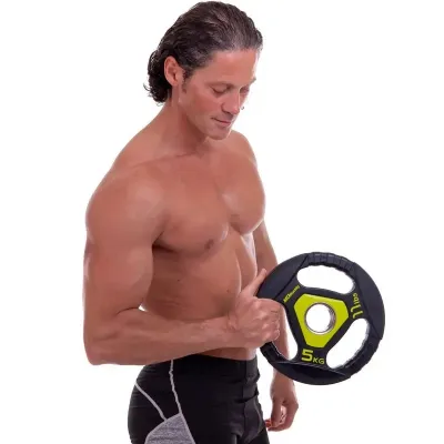 Диск полиуретановый 5 кг на гриф 50 мм Zelart TA-2677-5 - 5 - Robinzon.ua