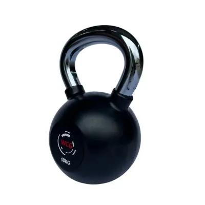 Гиря прорезиненная с хромированной ручкой WCG 18 кг Гантели, гири, штанги и диски спортивная - 2 - Robinzon.ua