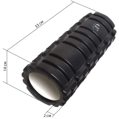 Массажный валик KZ-K1 Роллер Черный - 3 - Robinzon.ua