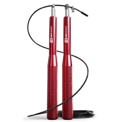 Скакалка Crossfit с алюминиевыми ручками Hop-Sport A020 красный - черный - 1 - Robinzon.ua