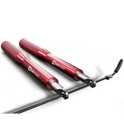 Скакалка Crossfit с алюминиевыми ручками Hop-Sport A020 красный - черный - 3 - Robinzon.ua