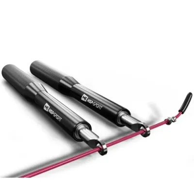 Скакалка Crossfit з алюмінієвими ручками Hop-Sport A020 чорний - 1 - Robinzon.ua