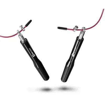 Скакалка Crossfit з алюмінієвими ручками Hop-Sport A020 чорний - 3 - Robinzon.ua