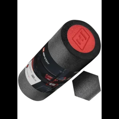 Массажный ролик 30*15 см Hop-Sport A030 черный c красным - 6 - Robinzon.ua