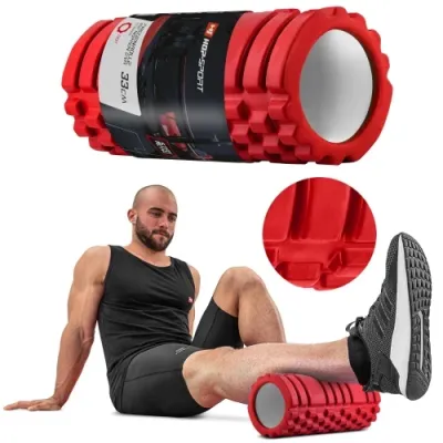 Роллер для кросфита и йоги 33*14 см Hop-Sport A033 красный - 3 - Robinzon.ua