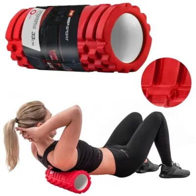 Роллер для кросфита и йоги 33*14 см Hop-Sport A033 красный - 4 - Robinzon.ua