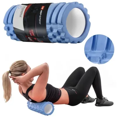 Роллер для кросфита и йоги 33*14 см Hop-Sport A033 голубой - 3 - Robinzon.ua