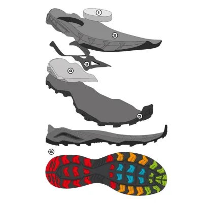 Черевики чоловічі Scarpa Maverick MID GTX 44.5 - сірий з мембраною Gore-Tex®, трекінгові - 63090-200-2-44.5 - 5 - Robinzon.ua