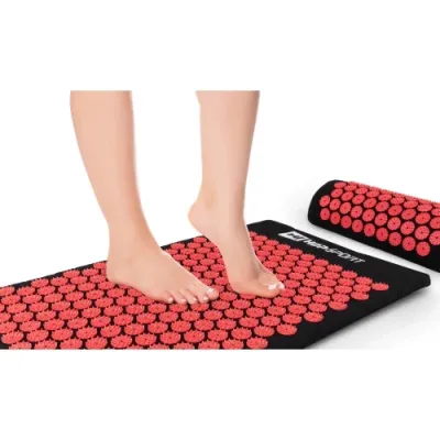 Мат для акупунктуры Hop-Sport C072 черный с красным - 1 - Robinzon.ua