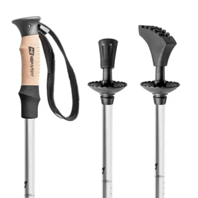 Трекінгові палиці Nordend Pro Hop-Sport 0145 сріблястий - 5 - Robinzon.ua