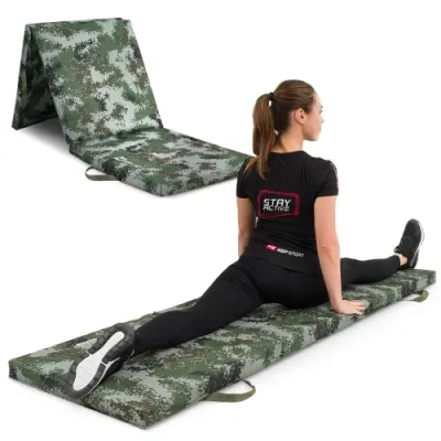 Мат гимнастический 5 см твердый Hop-Sport 065FM хаки - 1 - Robinzon.ua