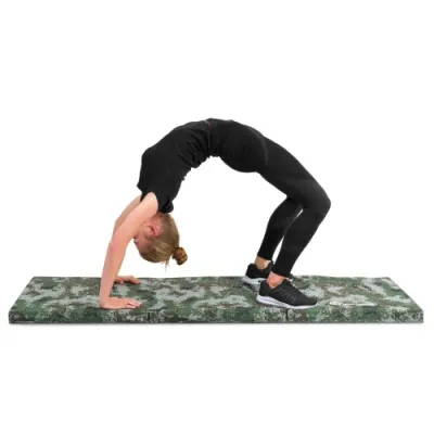 Мат гимнастический 5 см твердый Hop-Sport 065FM хаки - 6 - Robinzon.ua