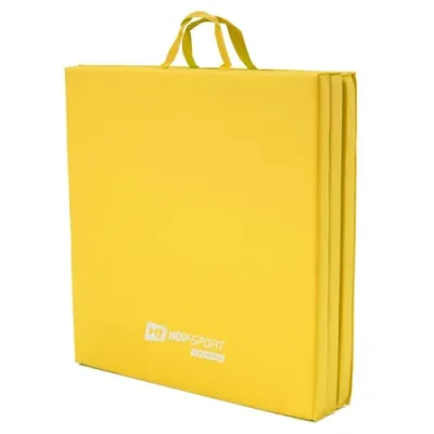 Мат гімнастичний 4 см твердий Hop-Sport 064FM жовтий - 3 - Robinzon.ua