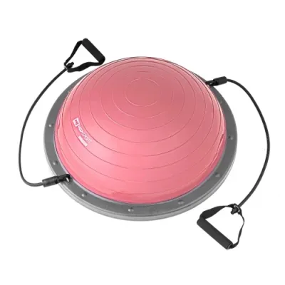Балансувальна напівсфера з експандерами Hop-Sport L058 рожевий - 4 - Robinzon.ua