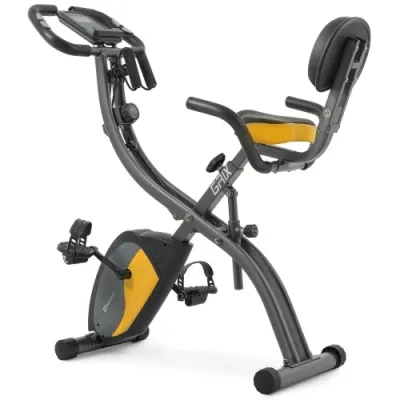 Велотренажер магнітний з еспандерами Hop-Sport X-Bike 3010x чорно-жовтий - 1 - Robinzon.ua