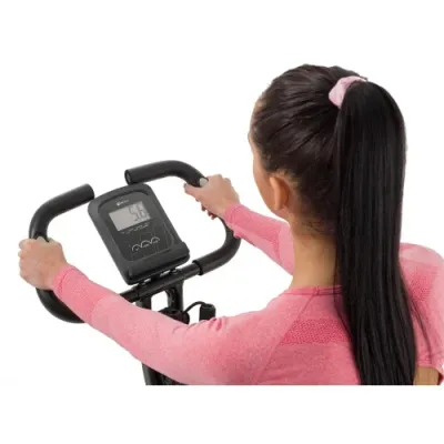 Велотренажер магнітний з еспандерами Hop-Sport X-Bike 3010x чорно-синій - 4 - Robinzon.ua