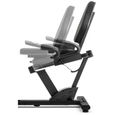 Горизонтальний велотренажер магнітний Hop-Sport 060L Pulse чорно-червоний - 3 - Robinzon.ua