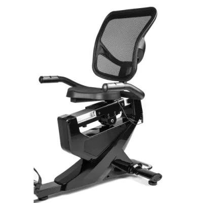 Горизонтальний велотренажер електромагнітний + мат Hop-Sport 070L Helix чорно-червоний - 4 - Robinzon.ua